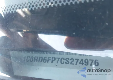 2012 Ram 1500 St из США, поврежденный, VIN 1C6RD6FP7CS274976